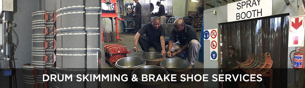 Drum skimming and brake shoe services in Edenvale